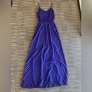 Women’s Lilly Pulitzer Royal Blue and Silver Maxi Dress Size Medium